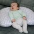 Perna pentru alaptat 2 in 1 BabyJem Nursing Pillow Albastra