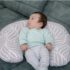 Perna pentru alaptat 2 in 1 BabyJem Nursing Pillow Gri