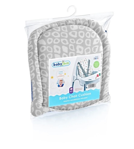 Pernuta pentru scaun de masa BabyJem Chair Cushion Gri
