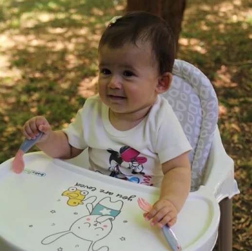 Pernuta pentru scaun de masa BabyJem Chair Cushion Gri