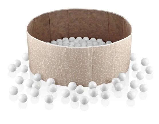 Бассейн с шариками BabyJem Pink, 30×83 см, 100 шариков (789)