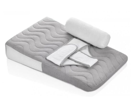 Salteluta pozitionator pentru bebelusi BabyJem Baby Reflux Pillow Gri (132)