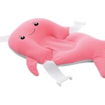 Salteluta suport pentru baita BabyJem Balena Roz, 35x50 cm