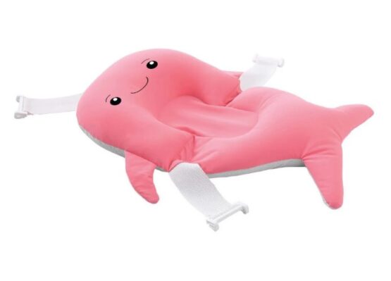 Salteluta suport pentru baita BabyJem Balena Roz, 35×50 cm (440)