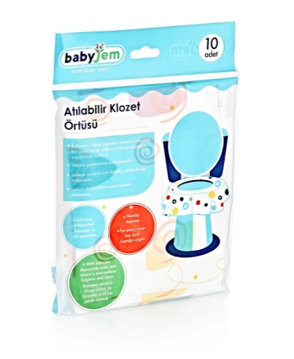 Set 10 protectii igienice de unica folosinta pentru colac toaleta BabyJem