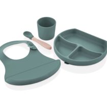 Set diversificare din silicon BabyJem Menta, 4 piese