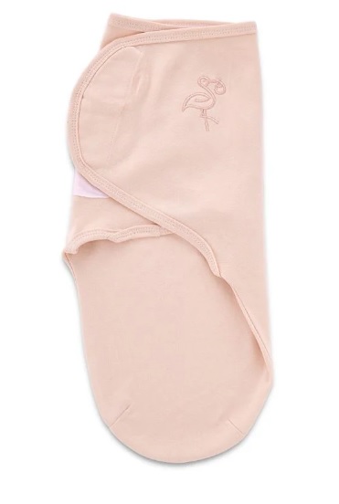 Sistem de infasare din bumbac BabyJem Swaddle Roz, 0-3 luni (430)