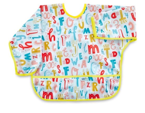 Нагрудник с рукавами для занятий BabyJem Alphabet, 33×74 см (784)