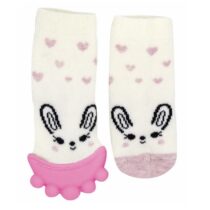 Sosete cu accesoriu dentitie BabyJem Fetite (6-12 luni)