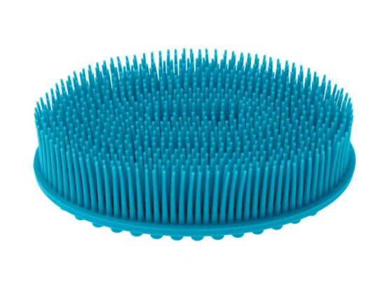 Губка силиконовая для купания овал Roxy Kids, Голубая (RSB-003)