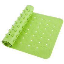 Covor de baie din cauciuc anti-alunecare Roxy Kids 35x76 cm (cu gauri), Verde deschis (BM-M188GR)