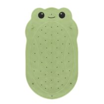 Covoras de baie din cauciuc anti-alunecare Roxy Kids 76x45 cm Frog, Verde (BM-4576-FR-G)