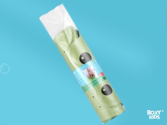 Covoras de baie din cauciuc anti-alunecare Roxy Kids 76x45 cm Frog, Verde (BM-4576-FR-G)