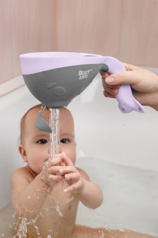 Galetuta pentru baie cu stropitoare Roxy Kids Flipper, Gri (RBS-004-S)