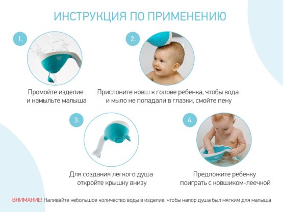 Galetuta pentru baie cu stropitoare Roxy Kids Flipper, Mint (RBS-004-M)