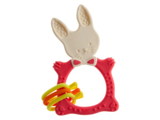 Inel gingival Roxy Kids „Bunny”, Coral (RBT-001R)