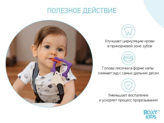 Inel gingival Roxy Kids Fox, Violet (RSC-001-P)