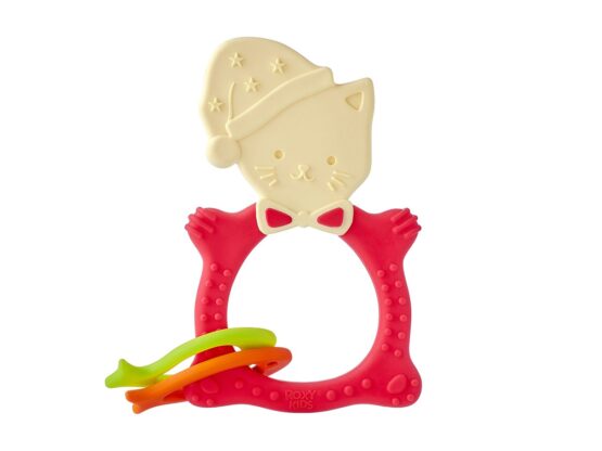 Inel gingival Roxy Kids „Meow”, Coral (RMT-004)