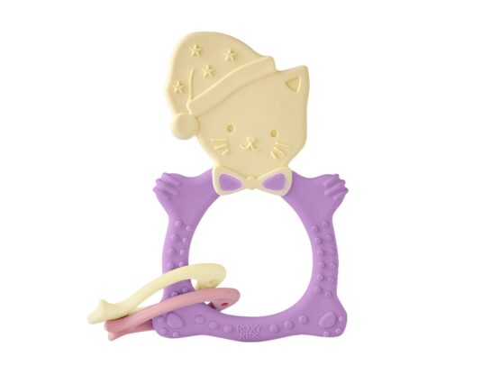 Прорезыватель Roxy Kids “Meow”, Сиреневый (RMT-002)