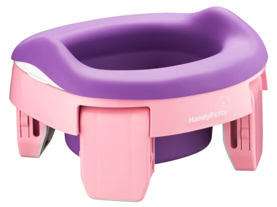 Дорожный горшок HandyPotty Roxy Kids 3×1, Розовый+Фиолетовый (HP-255E)