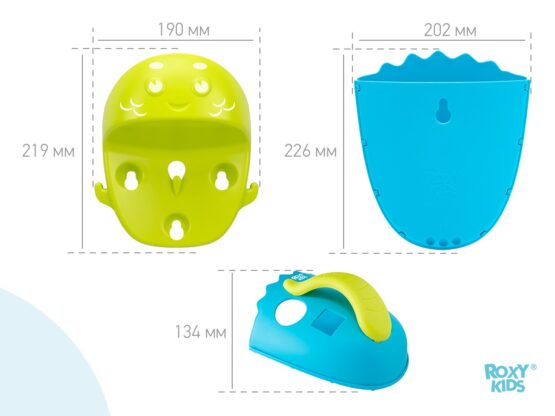 Organizator-sortator cu raft Roxy Kids Dino, Albastru (RTH-001Y )