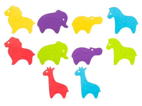 Set de mini-covorase anti-alunicare Roxy-Kids «Safari» 10 buc. (RBM-010-CV)