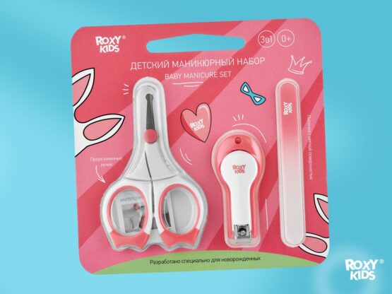 Set manichiura 3X1 Roxy Kids, Coral (RPS-004-P)