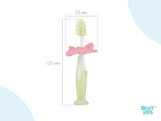 Set periuta de dinti+ perie de masaj, Verde Deschis (RTB-006)