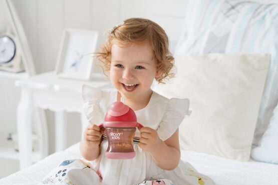 Cana anti-varsare cu pai Roxy Kids, Roz (RFD-008-P)