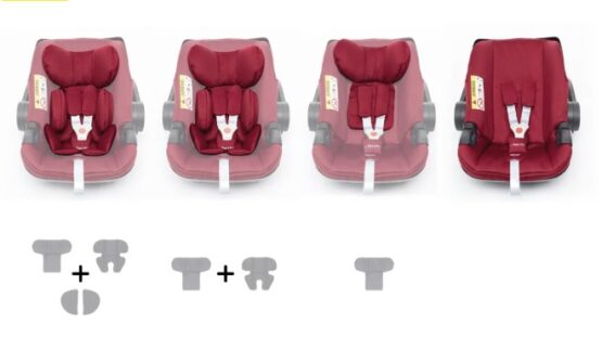 Scoica auto i-size ZOPA X1 Plus Bordo Red, nastere - 80 cm