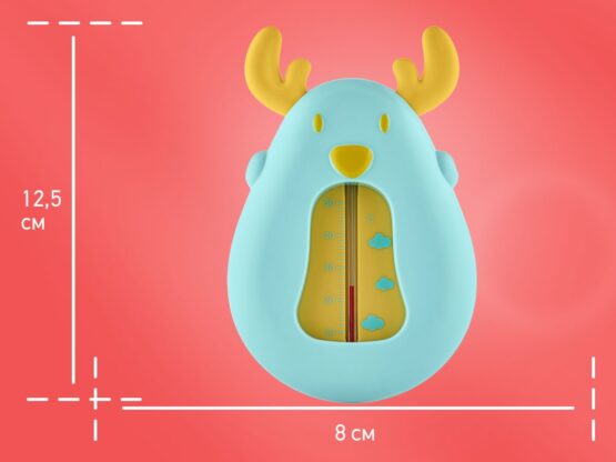 Termometru pentru apa Roxy Kids, Deer Albastru+galben (RWT-006-BY)