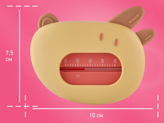 Termometru pentru apa Roxy Kids Puppy, Maro+bej (RWT-008-BR)