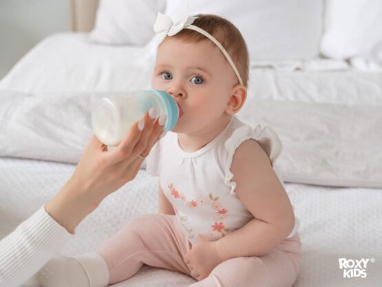 Tetine din silicon Roxy Kids cu flux lent 0+, (2 buc.) (RBTL-001-S)