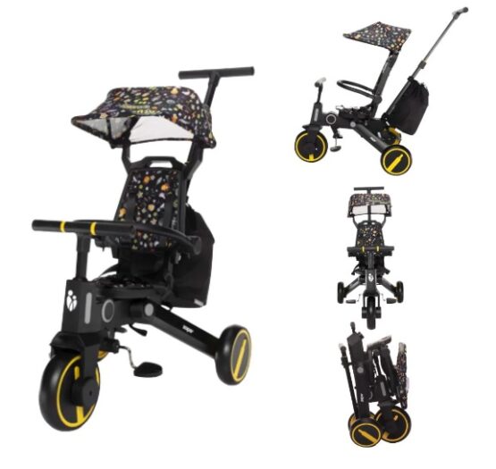 Tricicleta pliabila 7 in 1 ZOPA Nova 2 Cosmic Black, de la 10 luni – 5 ani (461517)
