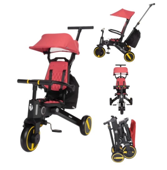 Складной трехколесный велосипед 7 в 1 ZOPA Nova 2 Racing Red, с 10 месяцев — 5 лет (446514)