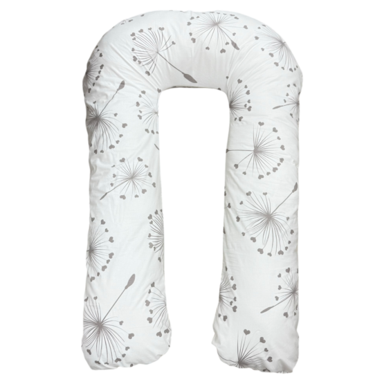 Чехол на подушка для беременных форма U White Dandelions ES