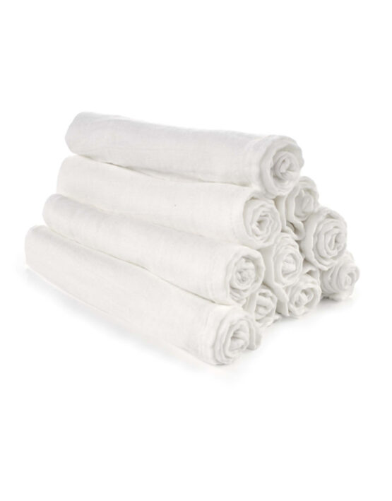 Муслиновая пеленка из бамбука 35×35 Jane 10 шт. (010621C01)