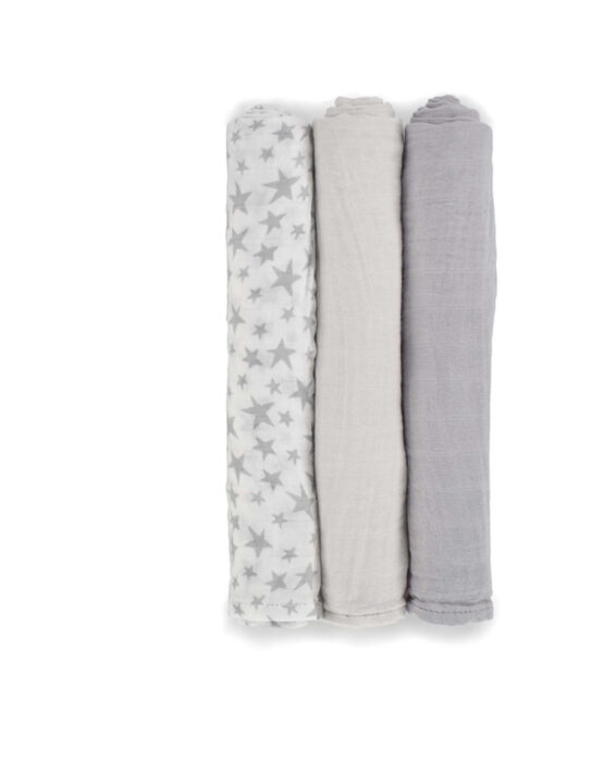 Pelinca muselina din bambus 80x80 Jane Star 3 buc. (010619 T01)