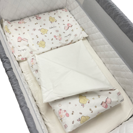 Set lengerie 5 piese pentru Co-Sleeper Tiny Pink Friends ES