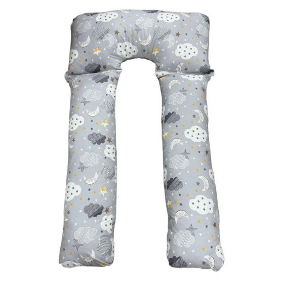 Подушка для беременных Трансформер размер L Grey Clouds ES