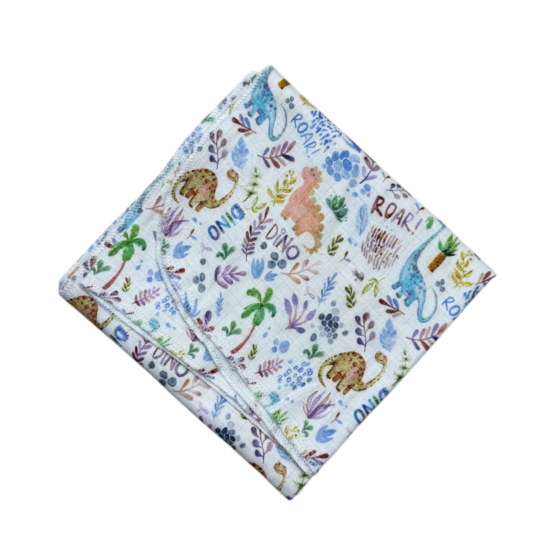 Пеленка из муслина 100*80 см Dinosaur ES