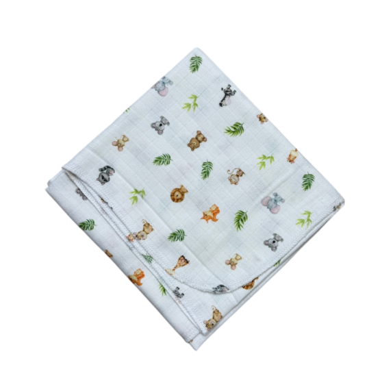 Пеленка из муслина 100*80 см Tiny Friends ES