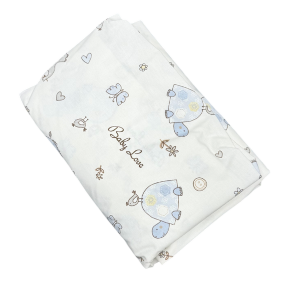 Простынь на резинке Holala Kids Tiny Blue Friends,190*80 см