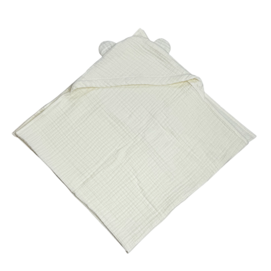 Полотенце муселина с ушками 100*100 см Ivory ES