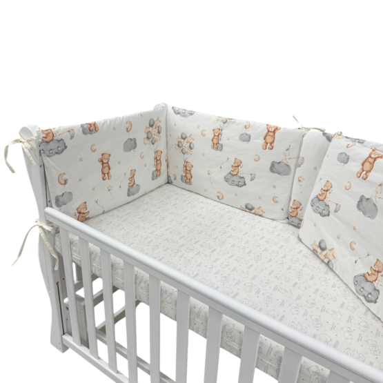 Set aparatori pe 4 laturi cu fermoar 120*60 cm Teddy ES