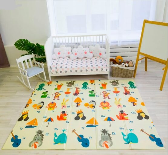 Covoras termic cu doua fete AlphabetLion, 150x200 cm