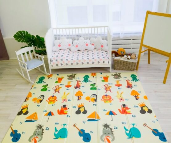 Covoras termic cu doua fete Sea Alphabet, 150x200 cm