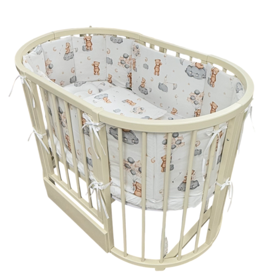 Набор постели для овальной кровати Olivia Teddy ES