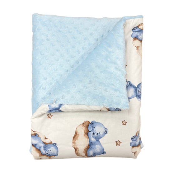 Одеяло с чехлом Sleepy Teddy/minki Light grey 100*80 cm ES