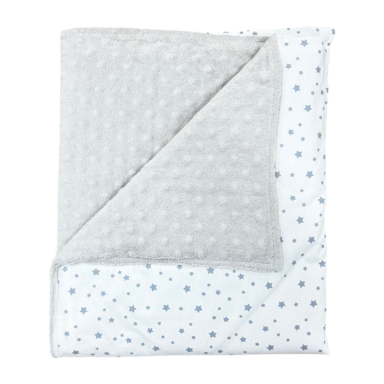 Plapuma cu husa Stars grey/minki Light grey 100*80 cm ES